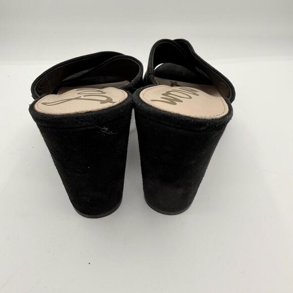 Sam‎ Edelman Nahla Women's 9 Black Suede Wedge Shoes Classic - Picture 4 of 7